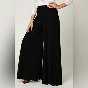 Free People black wide leg pants NWT
